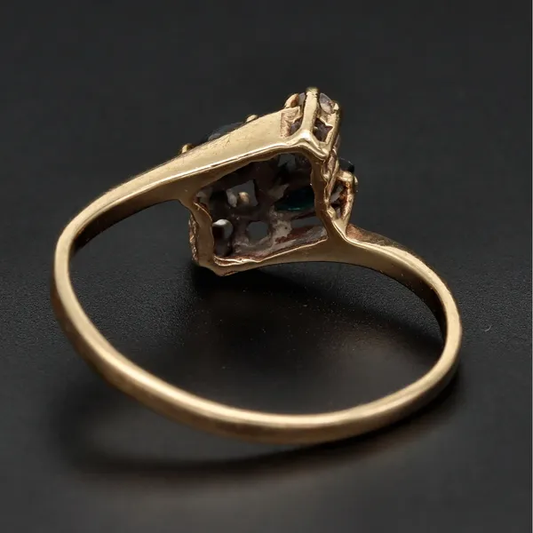 Retro - Vintage Gold Sapphire Diamond Ring