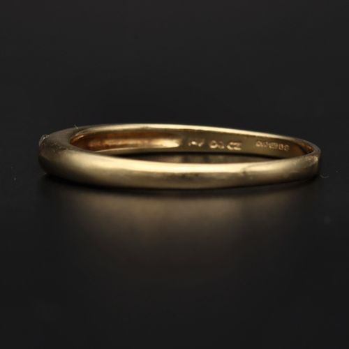 Large 14ct Gold Syn Stone Ring. Size W image-3