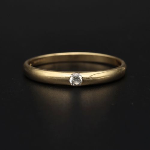 Large 14ct Gold Syn Stone Ring. Size W image-2