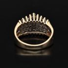 9ct Yellow Gold and Diamond Cluster Ring
