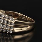 9ct Yellow Gold and Diamond Cluster Ring