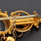 9ct Gold Anchor and Cross Brooch