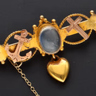 9ct Gold Anchor and Cross Brooch
