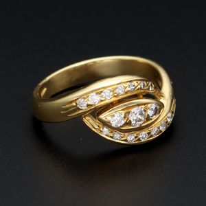 18ct Gold Multi Diamond Ring