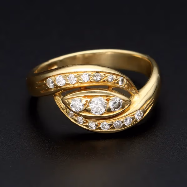 18ct Gold Multi Diamond Ring