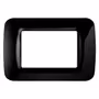 Placca 3 Posti Gewiss System - Nera - 2D image