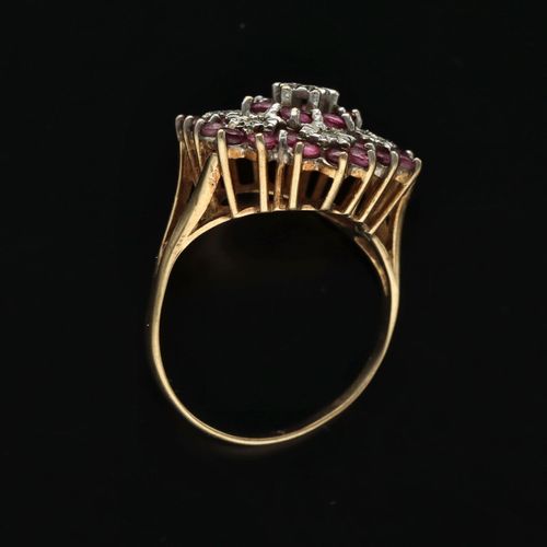 Gold Ruby Diamond Ring. Birmingham 1992 image-6