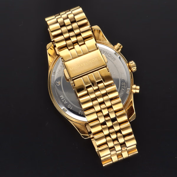 Michael Kors Lexington Gold Tone Chronograph Watch