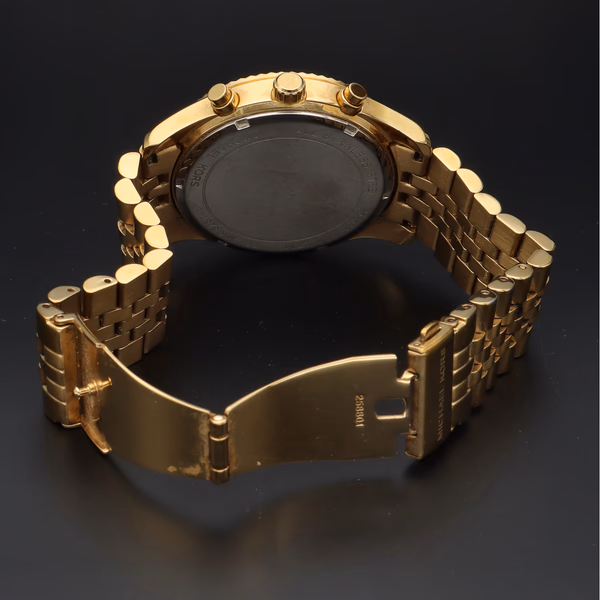 Michael Kors Lexington Gold Tone Chronograph Watch