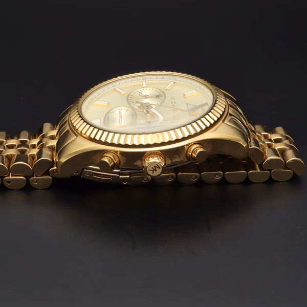 Michael Kors Lexington Gold Tone Chronograph Watch