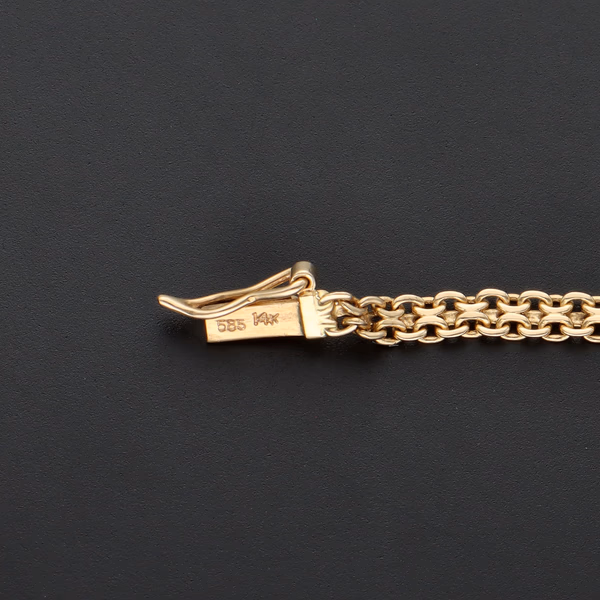 14ct Yellow Gold Diamond Necklace