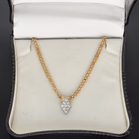 14ct Yellow Gold Diamond Necklace