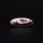 Norne Aksel Holmsen Silver Gilt and Enamel Moose Brooch