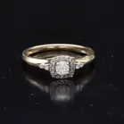 9ct Gold Diamond Cluster Ring