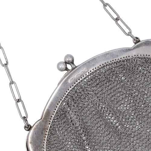 19th Century Silver Chain Mail Bag image-5