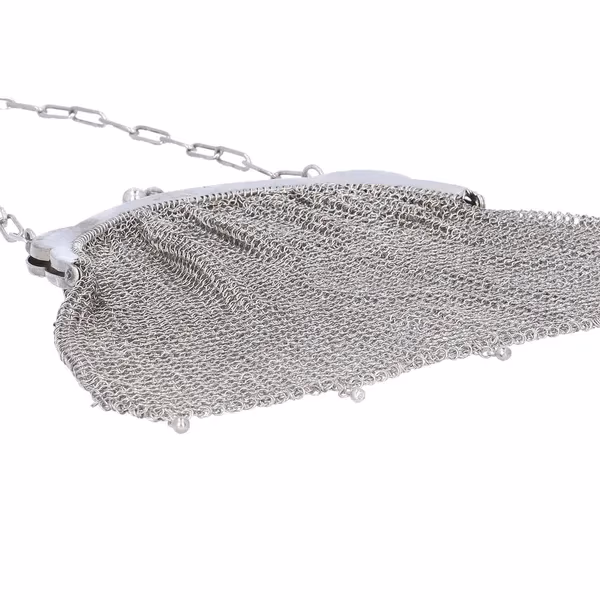 19th Century Silver Chain Mail Bag