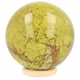 Groene opaal bol 77mm - 360° presentation