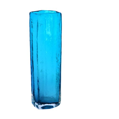 Whitefriars Kingfisher Blue Cucumber Vase image-1