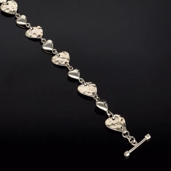 Silver Heart Bracelet