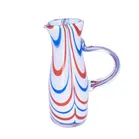 Large Vintage Leerdam Art Glass Jug