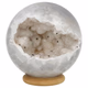 Agaat geode bol 59mm - 360° presentation