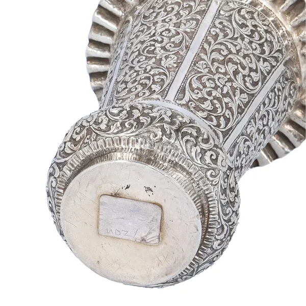 19th Century Indian Silver Vase