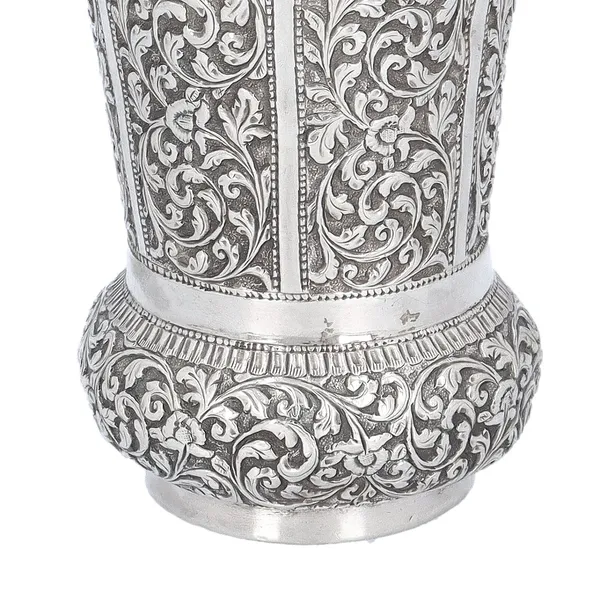 19th Century Indian Silver Vase
