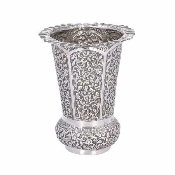 19th Century Indian Silver Vase