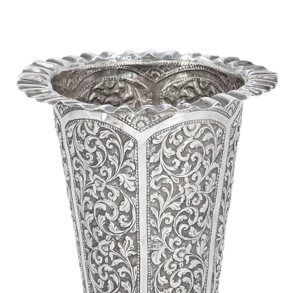19th Century Indian Silver Vase