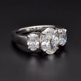 New Platinum Lab Diamond Ring