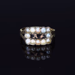 360° view of The Antique Victorian A.F Pearl Mourning Ring