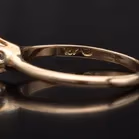 14k Gold Diamond Solitaire Ring