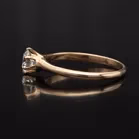 14k Gold Diamond Solitaire Ring