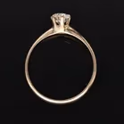 14k Gold Diamond Solitaire Ring