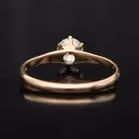 14k Gold Diamond Solitaire Ring