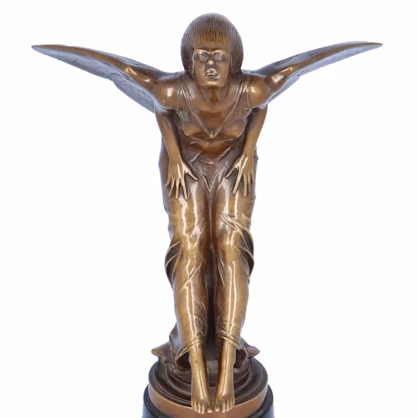 Bronze Sculpture by Bruno Zach Signed F Mazura