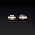 9ct Gold Onyx RAF Cufflinks