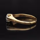Large 18ct Gold 0.25ct Diamond Ring