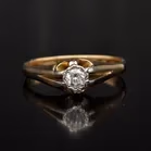 Large 18ct Gold 0.25ct Diamond Ring