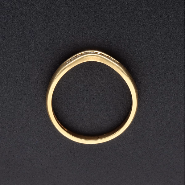 18ct Yellow Gold Diamond Stacker Ring
