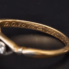 18ct Yellow Gold Art Deco Diamond Ring