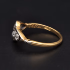 18ct Yellow Gold Art Deco Diamond Ring