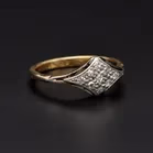Antique 18ct Gold Platinum Diamond Ring