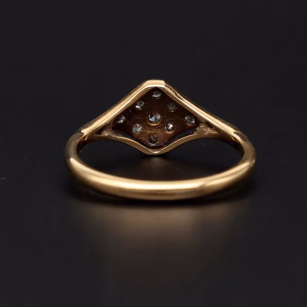 Antique 18ct Gold Platinum Diamond Ring