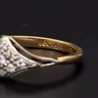Antique 18ct Gold Platinum Diamond Ring