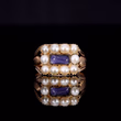 360° view of The Antique Georgian Pearl and Enamel Elaborate Ring