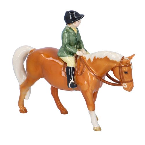 Beswick Ceramic Boy on Palomino Pony image-3