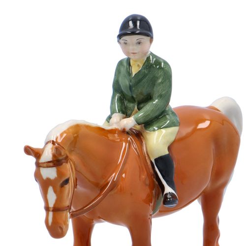 Beswick Ceramic Boy on Palomino Pony image-2