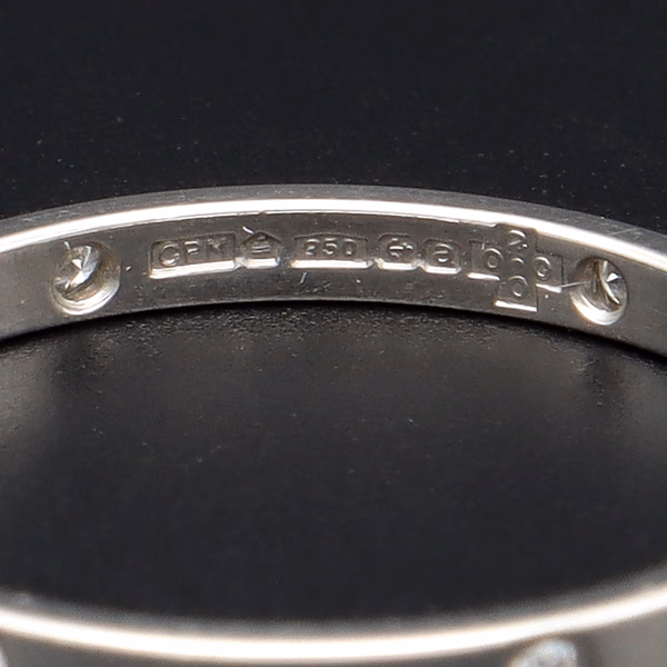 Unusual Platinum Diamond Band Ring