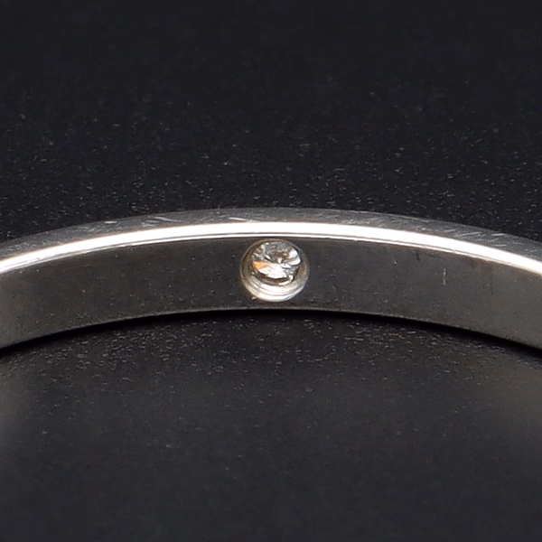 Unusual Platinum Diamond Band Ring